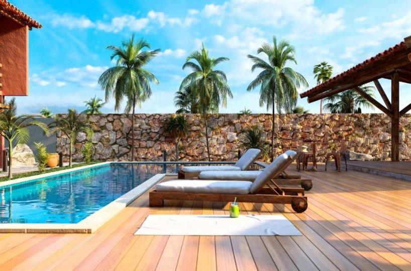 Casa Na Praia Com Piscina Luis Correia Ngoại thất bức ảnh
